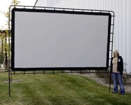 144 inch projection screen, Rear Projection Screen,  indoor or outdoor rental Denver Boulder Aurora Littleton